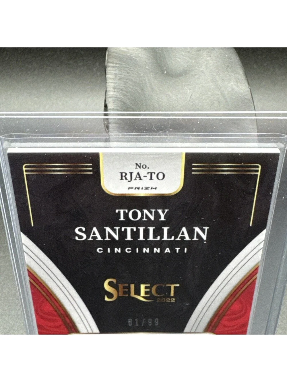 Tony Santillan Rookie Card Select No. RJA-TO Panini 2022 Autograph and Swatch